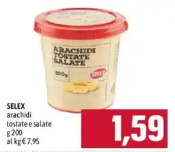 Emisfero SELEX arachidi tostate e salate offerta