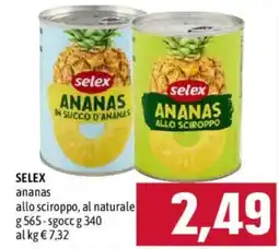 Emisfero Selex ananas allo sciroppo offerta