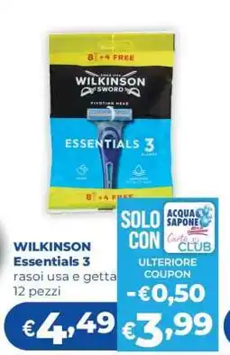 Acqua & Sapone WILKINSON Essentials 3 offerta