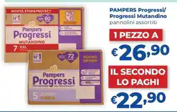 Acqua & Sapone PAMPERS Progressi Progressi Mutandino offerta