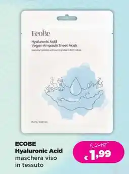 Acqua & Sapone ECOBE Hyaluronic Acid maschera viso in tessuto offerta
