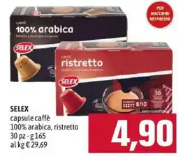 Emisfero SELEX capsule caffè 100% arabica, ristretto offerta
