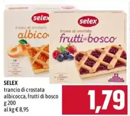 Emisfero SELEX trancio di crostata albicocca, frutti di bosco offerta