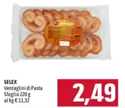 Emisfero SELEX Ventaglini di Pasta offerta