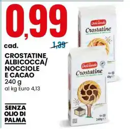 Eurospin CROSTATINE ALBICOCCA/NOCCIOLE E CACAO offerta