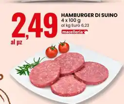 Eurospin Hamburger Di Suino offerta