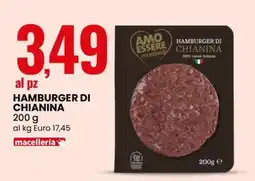 Eurospin HAMBURGER DI CHIANINA offerta