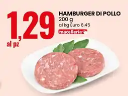 Eurospin Hamburger Di Pollo offerta