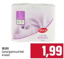 Emisfero SELEX Carta Igienica 4 Veli offerta