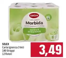 Emisfero SELEX Carta Igienica 3 Veli offerta