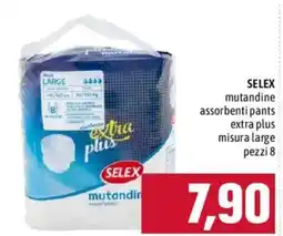 Emisfero SELEX mutandine assorbenti pants extra plus offerta