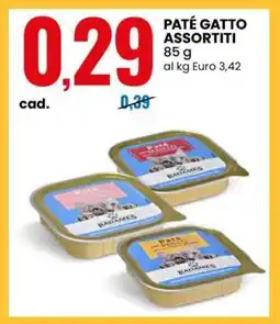 Eurospin PATÉ GATTO ASSORTITI offerta