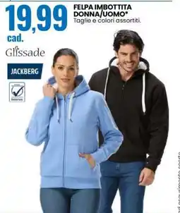 Eurospin FELPA IMBOTTITA DONNA/UOMO offerta