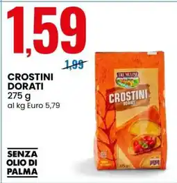 Eurospin CROSTINI DORATI offerta
