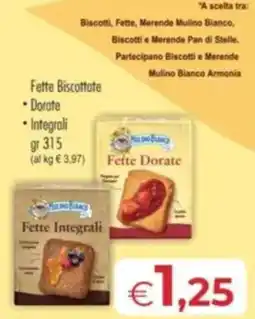MerSi Supermercati Fette Biscottate Mulino Bianco offerta