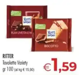 MerSi Supermercati Ritter Tavolette Variety offerta