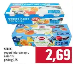 Emisfero SELEX yogurt intero/magro assortiti offerta