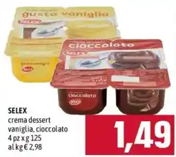 Emisfero SELEX crema dessert vaniglia, cioccolato offerta