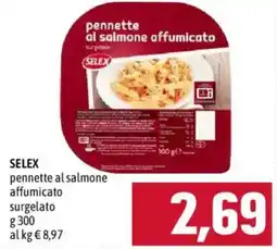 Emisfero Selex pennette al salmone affumicato surgelato offerta