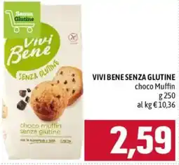 Emisfero Vivi Bene senza glutine choco muffin offerta