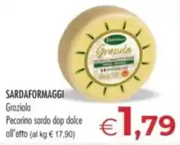 MerSi Supermercati Graziola Pecorino sardo dop dolce offerta