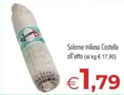 MerSi Supermercati Salame milano Castello offerta
