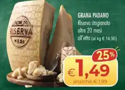 MerSi Supermercati Grana Padano Riserva offerta