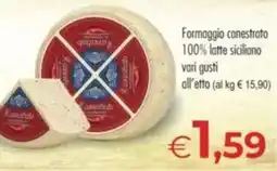MerSi Supermercati Formaggio canestrato offerta