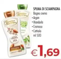 MerSi Supermercati Spuma di Sciampagna Bagno crema offerta