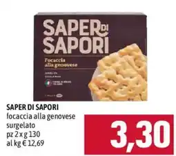 Emisfero Saper di sapori focaccia alla genovese offerta