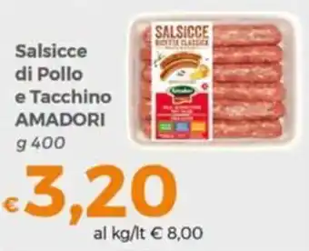 Tocal Salsicce di Pollo e Tacchino Amadori offerta