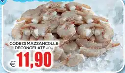 SuperOne Code di mazzancolle decongelate offerta