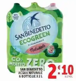 Deco Supermercati San Benedetto Acqua Naturale offerta
