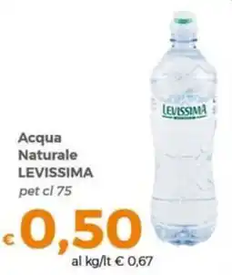 Tocal Acqua Naturale Levissima offerta