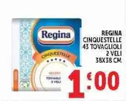 Deco Supermercati Regina cinque stelle tovaglioli offerta