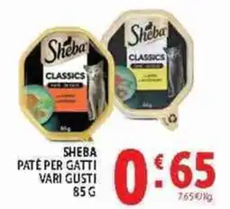 Deco Supermercati Sheba paté per gatti offerta