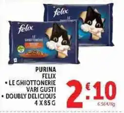 Deco Supermercati Purina Felix Le Ghiottonerie Vari Gusti offerta
