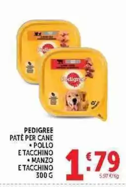 Deco Supermercati Pedigree patè per cane offerta
