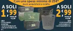 Deco Supermercati Lega cesta grande in rattan offerta