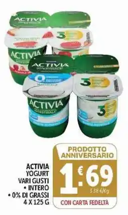 Deco Supermercati Activia yogurt offerta