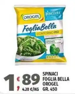 Vivo Supermercati Spinaci foglia bella Orogel offerta