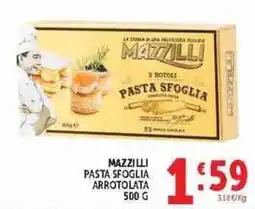 Deco Supermercati Mazzilli pasta sfoglia arrotolata offerta