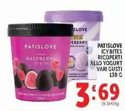 Deco Supermercati Patislove icy bites ricoperti allo yogurt offerta