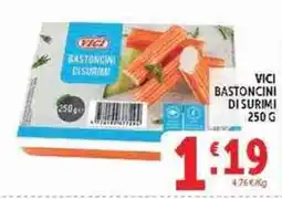 Deco Supermercati Vici bastoncini di surimi offerta