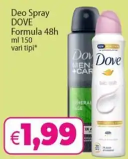 Sidis Deo Spray DOVE offerta