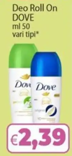 Sidis Deo Roll On Dove offerta