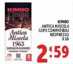 Deco Supermercati Kimbo Antica Miscela offerta