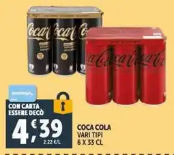 Deco Supermercati Coca Cola vari tipi offerta