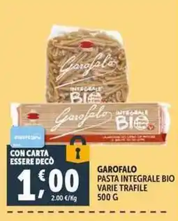 Deco Supermercati Garofalo pasta integrale bio offerta