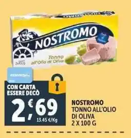 Deco Supermercati Nostromo tonno all'olio di oliva offerta
